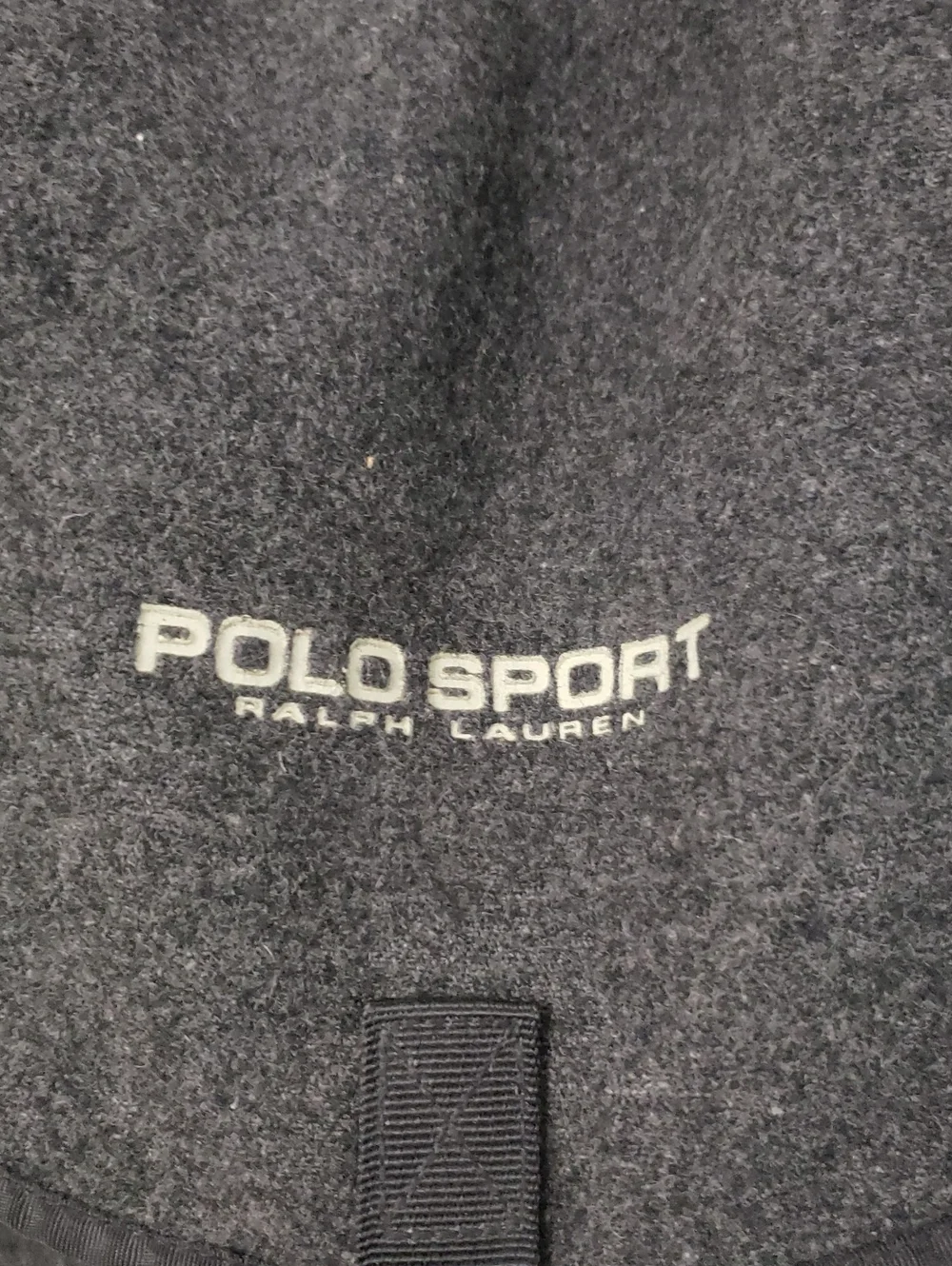 Vintage Ralph Lauren Polo Sport Backpack Bucket Bag Back Pack Grey Wool